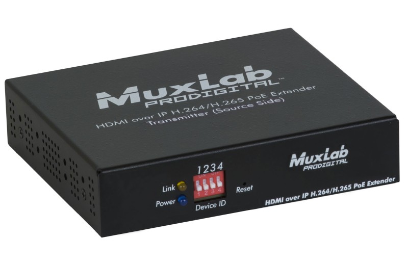 Muxlab HDMI over IP H.264/H.265 PoE Transmitter, 4K/30 500763-TX