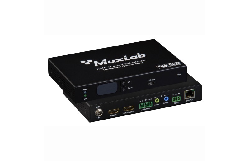 Muxlab KVM HDMI over IP PoE Πομπός Deluxe,4K/30 500850-TX