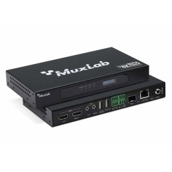 Muxlab HDMI over IP PoE Workstation Transceiver, 4K30