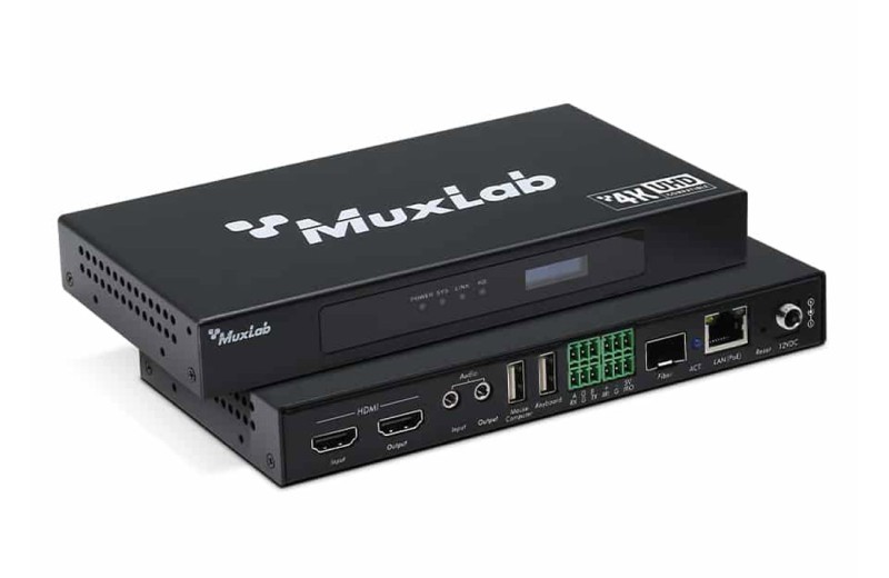 Muxlab HDMI over IP PoE Workstation Transceiver, 4K30 500862