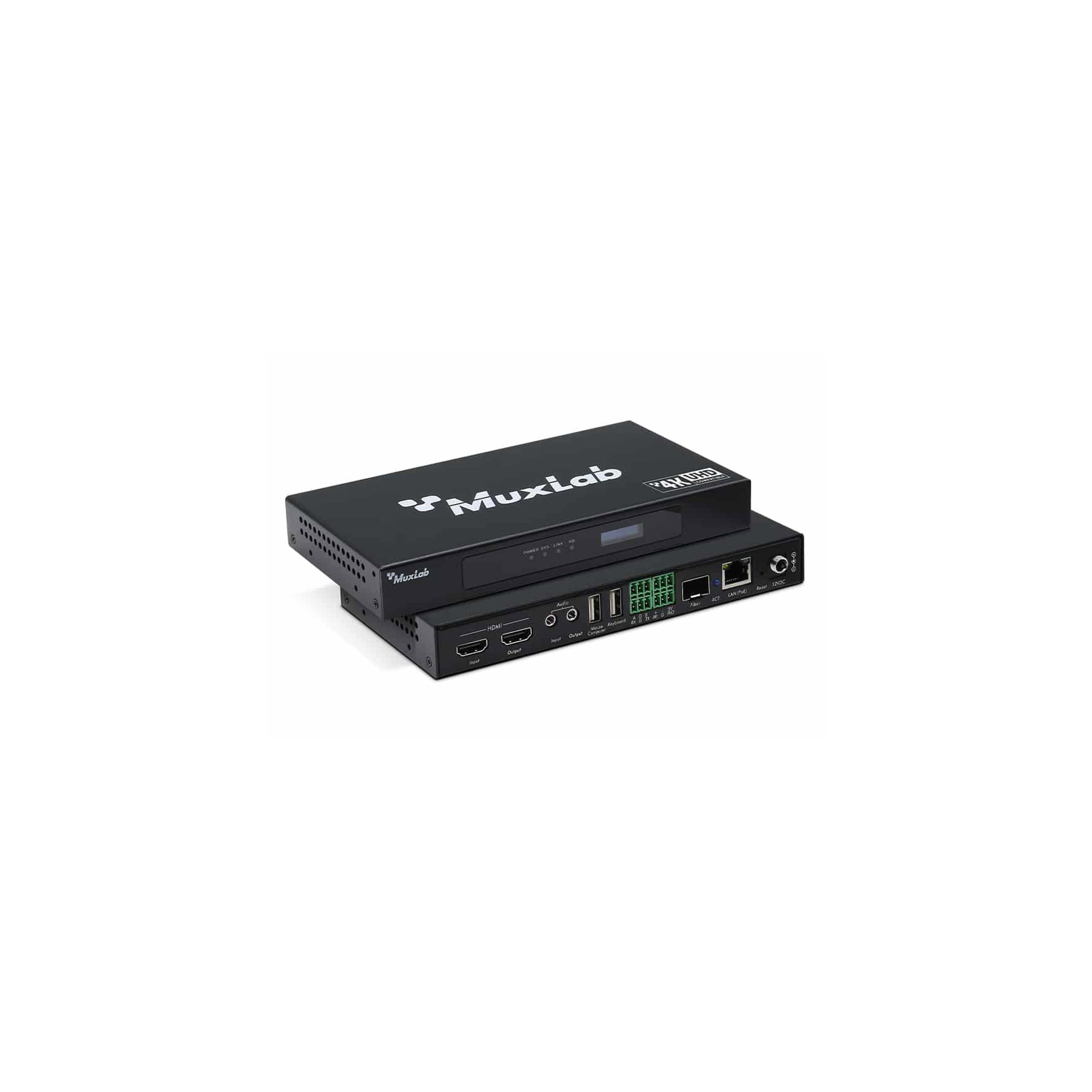 Muxlab HDMI over IP PoE Workstation Transceiver, 4K30