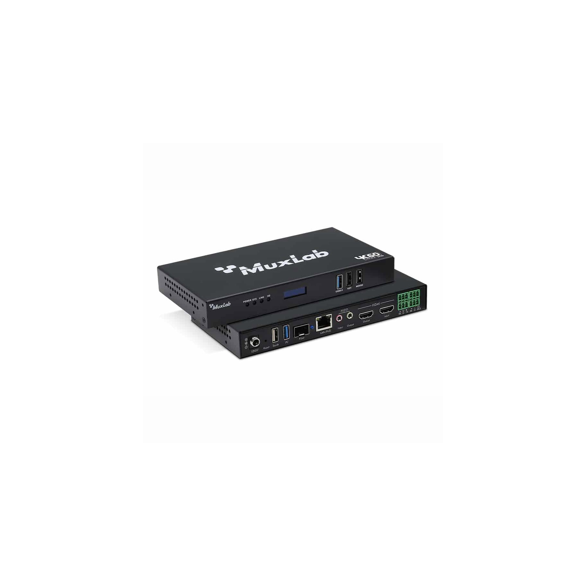 Muxlab HDMI Over IP PoE Workstation Transceiver, 4K60