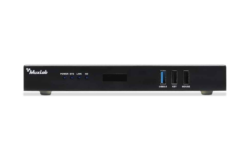 Muxlab HDMI Over IP PoE Workstation Transceiver, 4K60 500863
