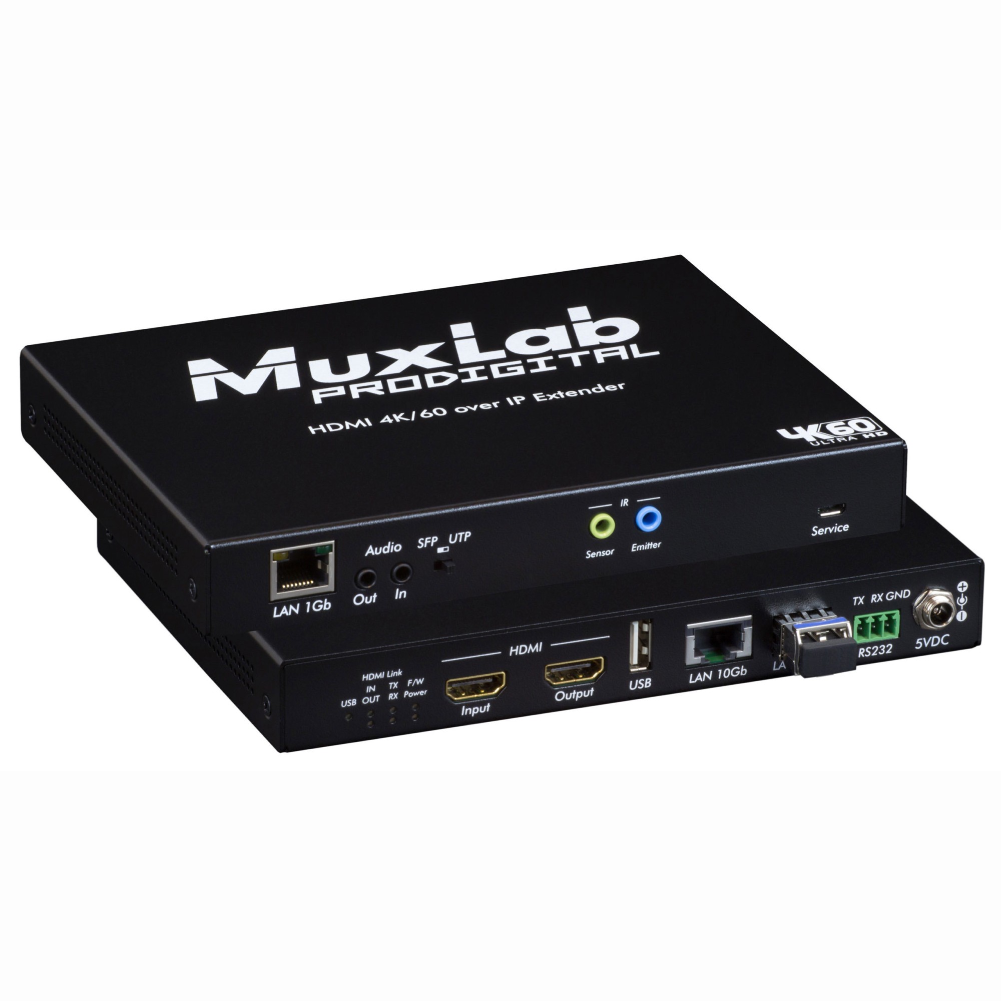 Muxlab HDMI 4K/60 KVM over IP Transceiver 10Gb,Fiber