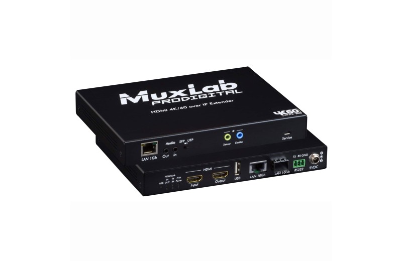 Muxlab HDMI 4K/60 KVM over IP Transceiver 10Gb, UTP 500766