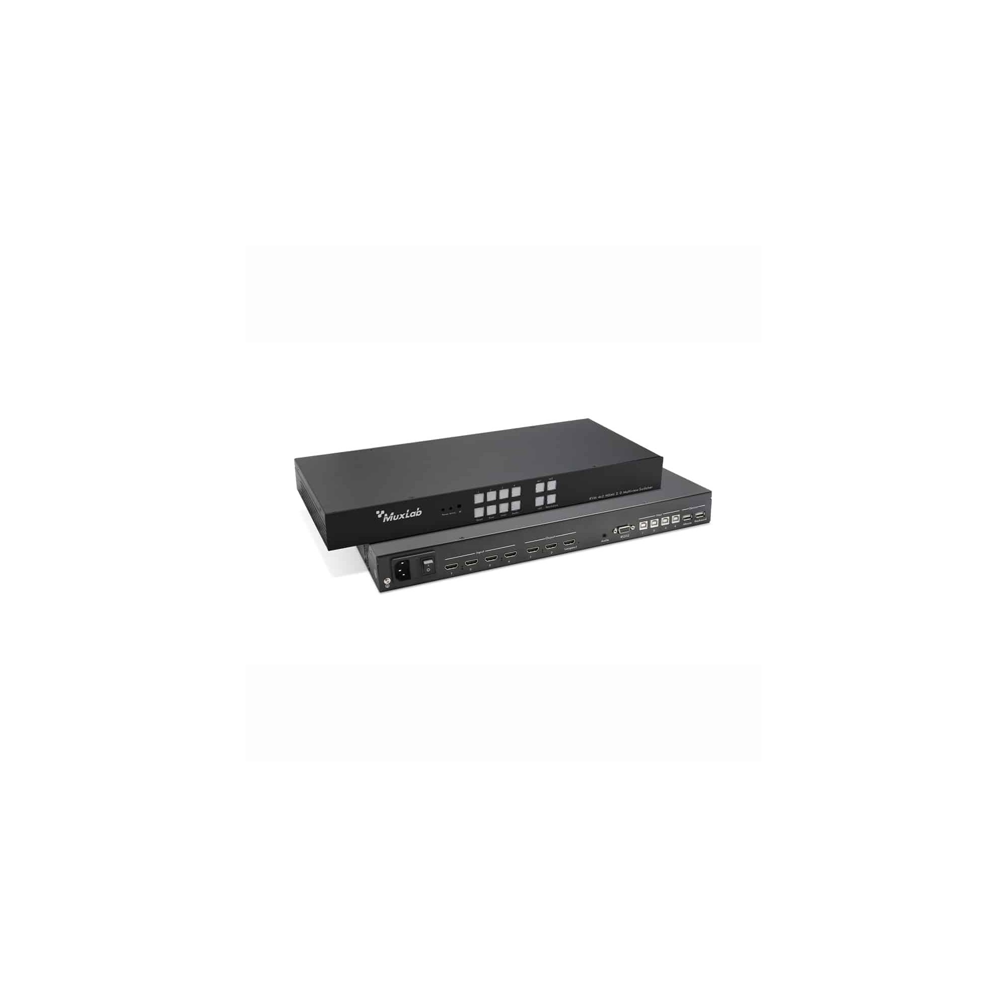 Muxlab KVM 4?2 HDMI 2.0 Multiview Switcher