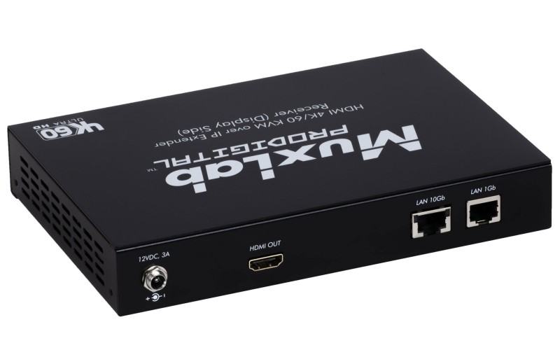 Muxlab 4K/60 KVM Over IP Receiver, UTP 500760-RX-KVM