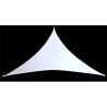 Ibiza Lycra Triangle Shaped For Projection of Lights, Gobos & Lasers 2.1m - White