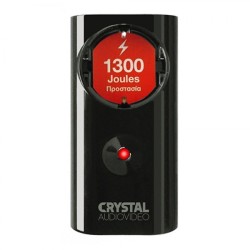 CRYSTAL AUDIO CP1-1300-70 Μαύρο Μονόπριζο Προστασίας 1300j/70db