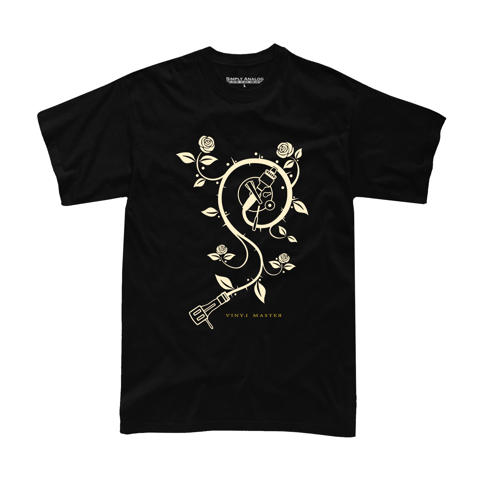 Simply Analog Vinyl Master The Flowers T-Shirt- XXL