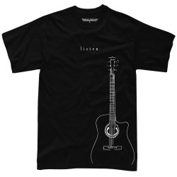 Simply Analog Vinyl Master Listen Guitar T-Shirt- L