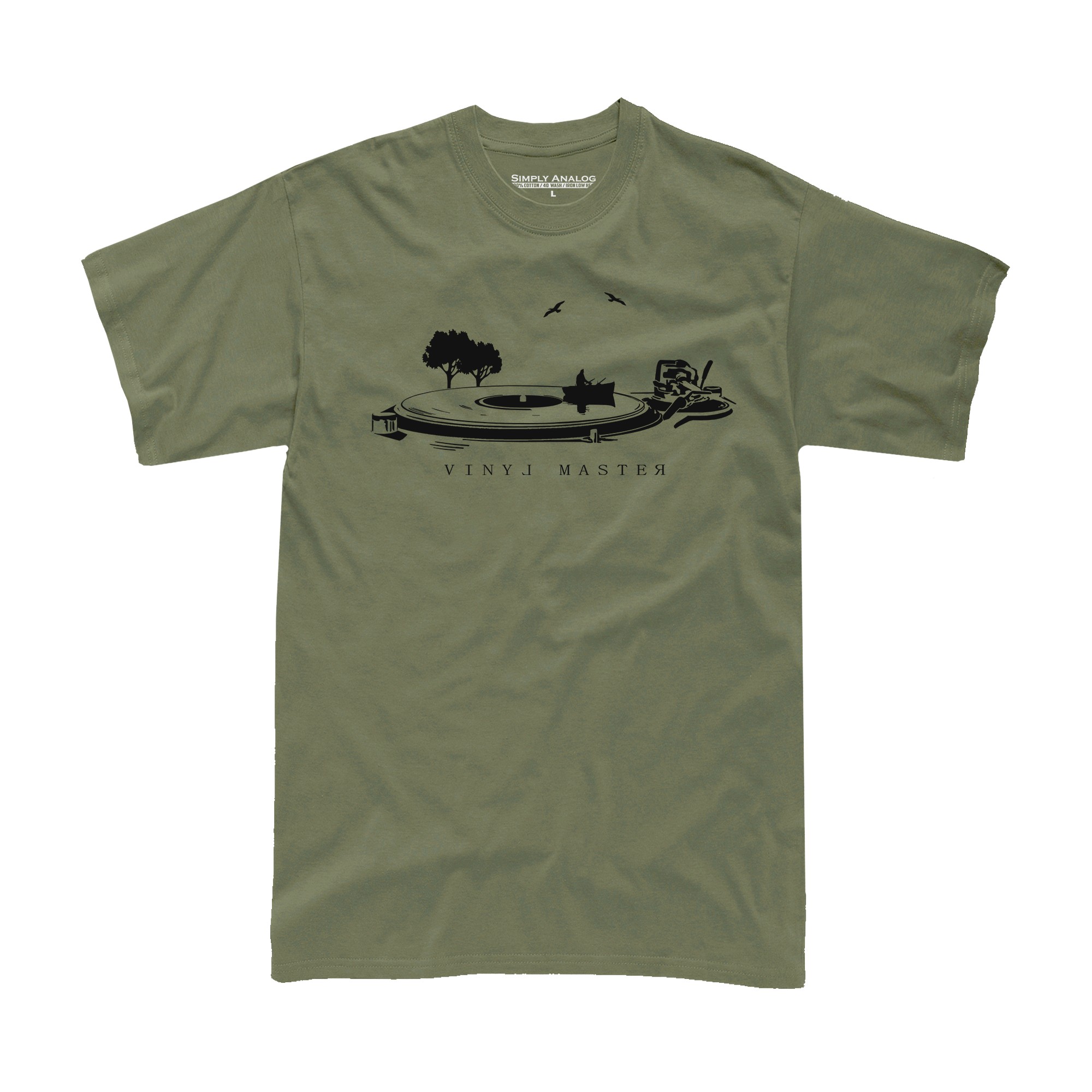 Simply Analog Vinyl Master The Lake T-Shirt- XXL