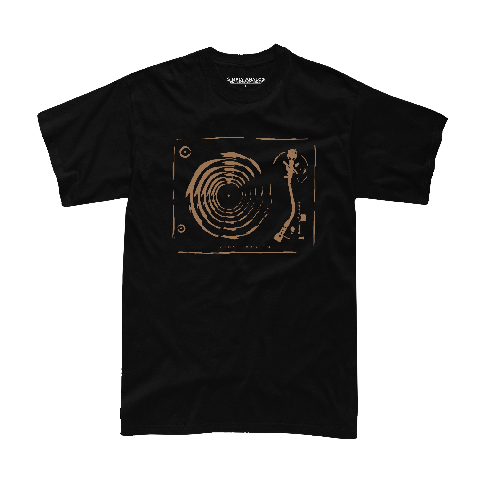 Simply Analog Vinyl Master Art Deck T-Shirt- M