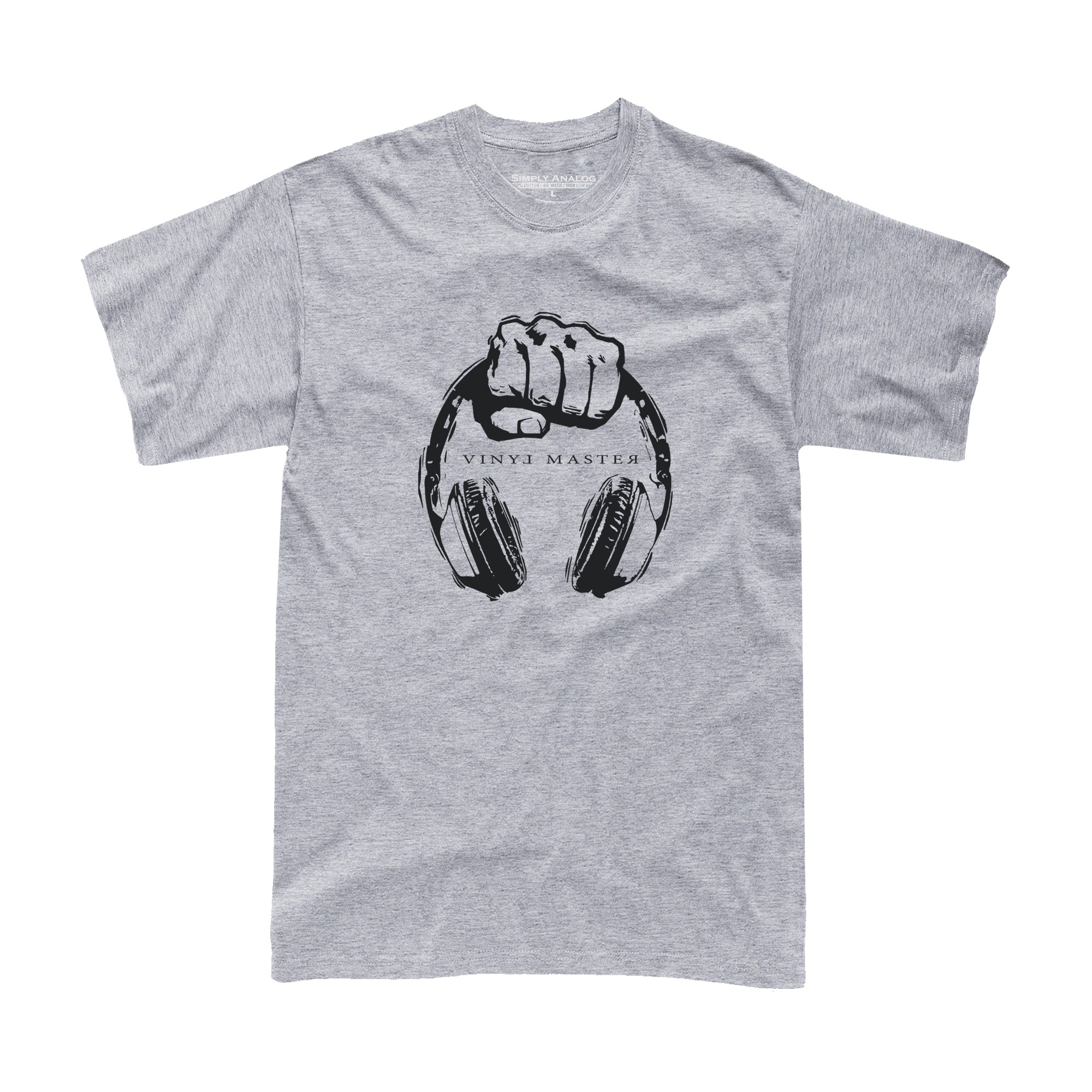 Simply Analog Vinyl Master Headphones-Shirt- L