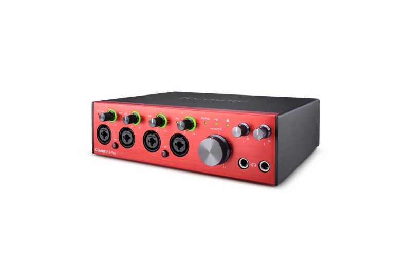 Focusrite Clarett+ 4pre USB Audio Midi Interface 18-IN/8-OUT