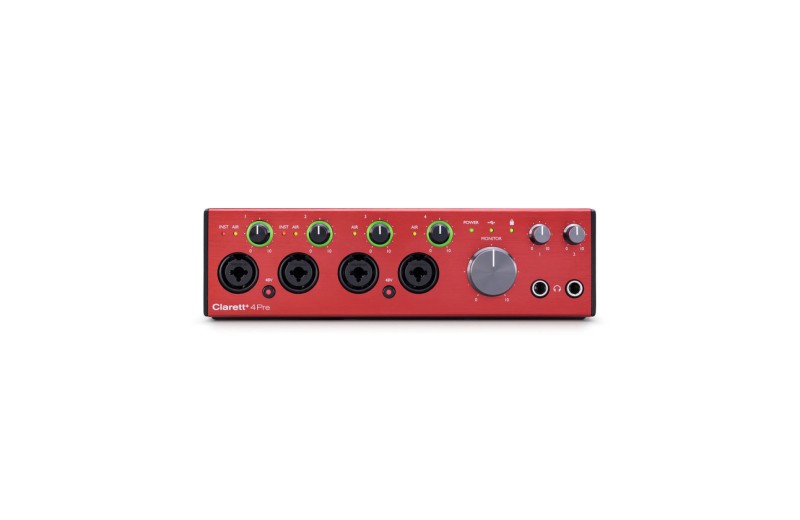 Focusrite Clarett+ 4pre USB Audio Midi Interface 18-IN/8-OUT
