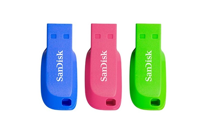 SanDisk SDCZ50C-016G-B46T Cruzer Blade USB Flash Drive 3-pack 16GB