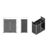 VONYX DBC105 foldable DJ Booth System Easy DJ table