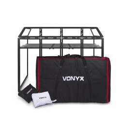 VONYX DB5 Pro Foldable DJ Booth System Large 2m