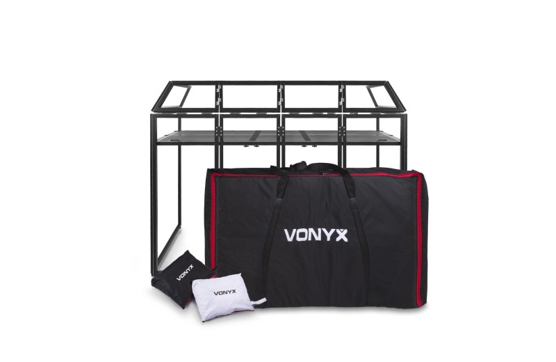 VONYX DB5 Pro Foldable DJ Booth System Large 2m