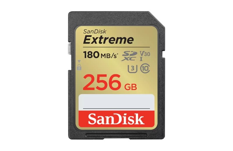 SanDisk Extreme 256GB SDXC UHS-I + 1 year RescuePRO Deluxe