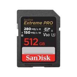 SanDisk Extreme PRO 512GB SDXC UHS-II + 2 years RescuePRO Deluxe