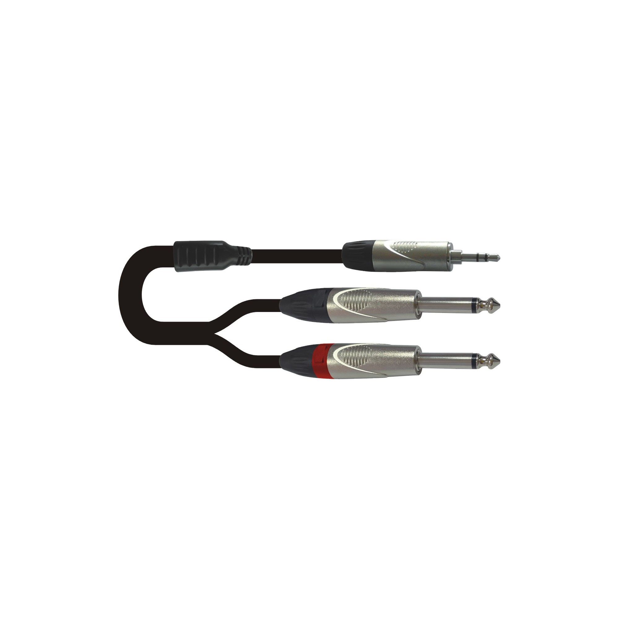 Metro PY-009/1.5M 2x Jack mono 6.3 - mini jack stereo 1,5m