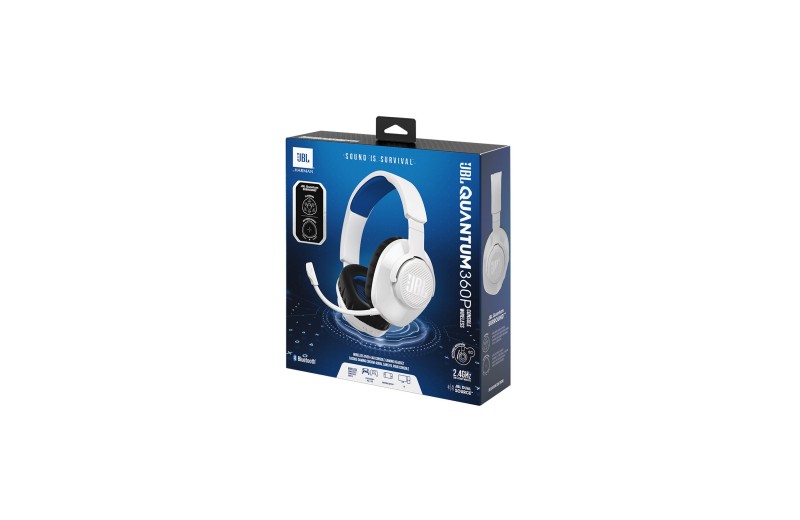 JBL Quantum 360 Ps Quantum 360P, Playstation Over-Ear Dual Wireless Gaming Headset