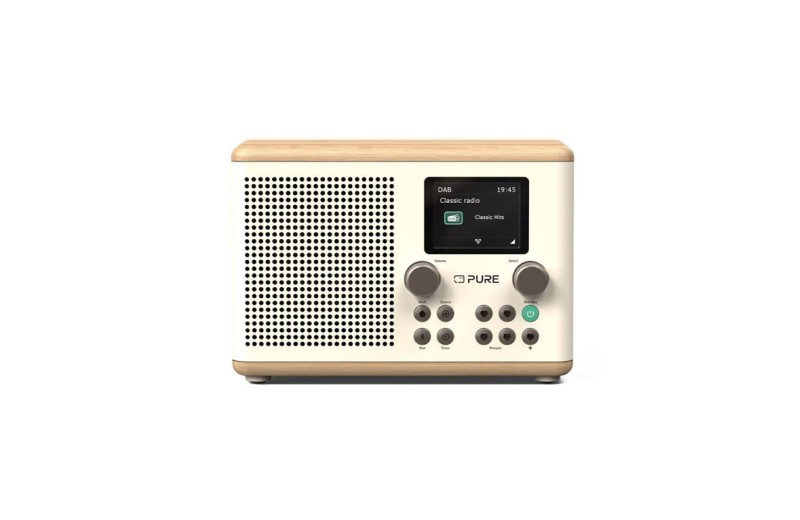 PURE Classic H4 Ψηφιακό Pαδιόφωνο DAB+ Kαι Bluetooth, Λευκό / Bελανιδιά