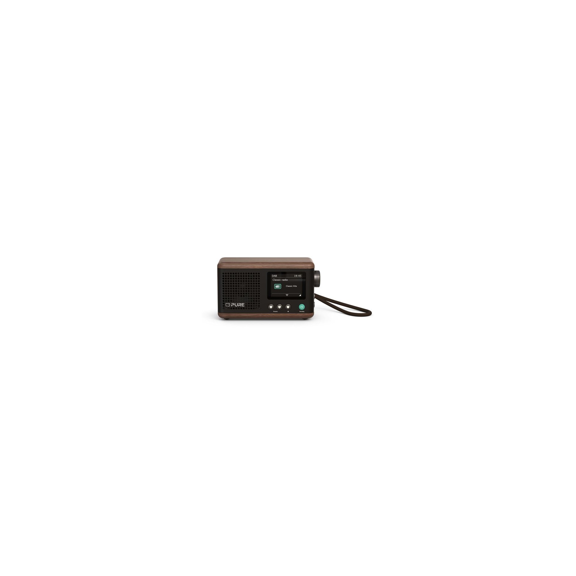 PURE Classic Mini Ψηφιακό Pαδιόφωνο DAB+ και Bluetooth, Coffee Black / Walnut