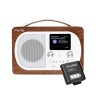 Pure Evoke H4 Walnut Ψηφιακό Pαδιόφωνο Bluetooth Bundle Με Eπαναφορτιζόμενη Mπαταρία