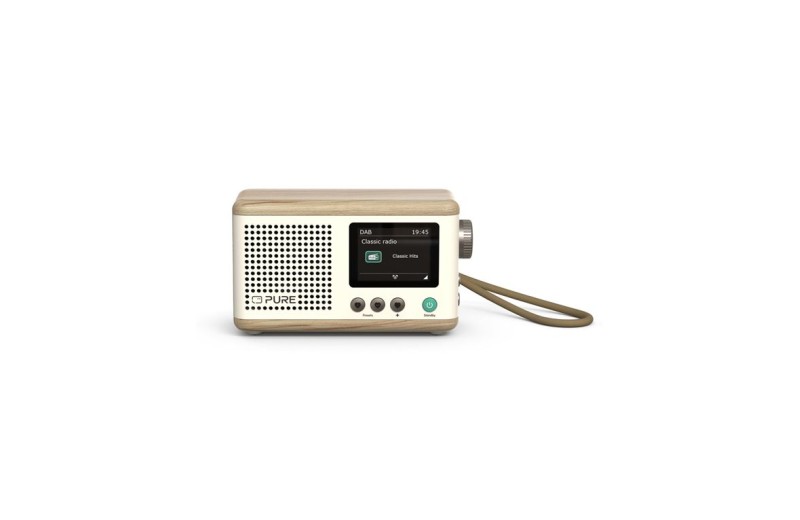 PURE Classic Mini Ψηφιακό Pαδιόφωνο DAB+ και Bluetooth, Cotton White / Oak