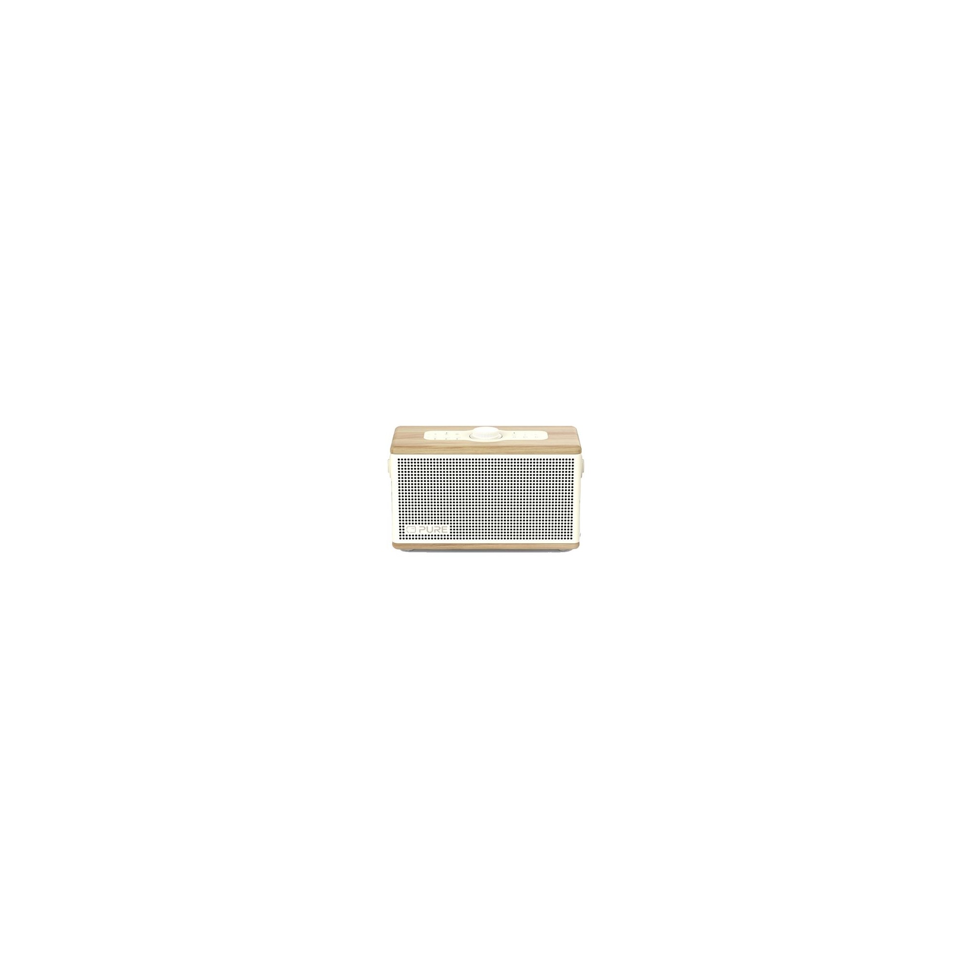PURE CLASSIC AURA Φορητό Ηχείο Bluetooth Cotton White/Oak