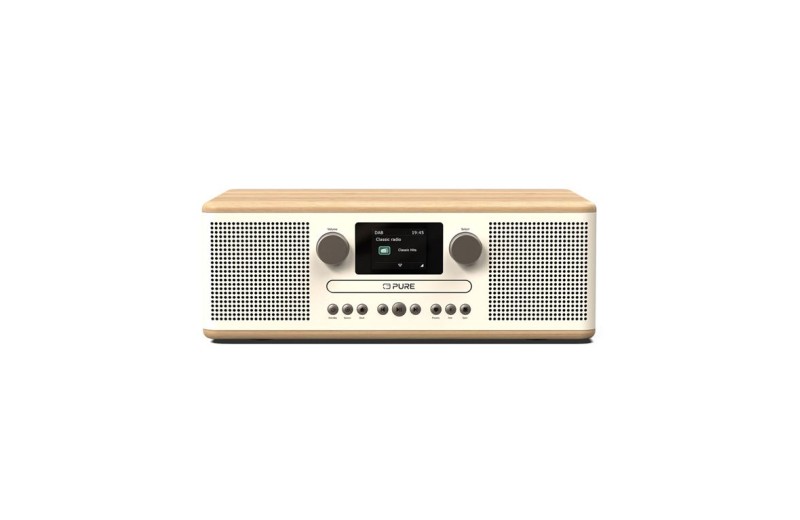 PURE Classic C-D6 Oλοκληρωμένο Mίνι Hχοσύστημα, Λευκό /Bελανιδιά