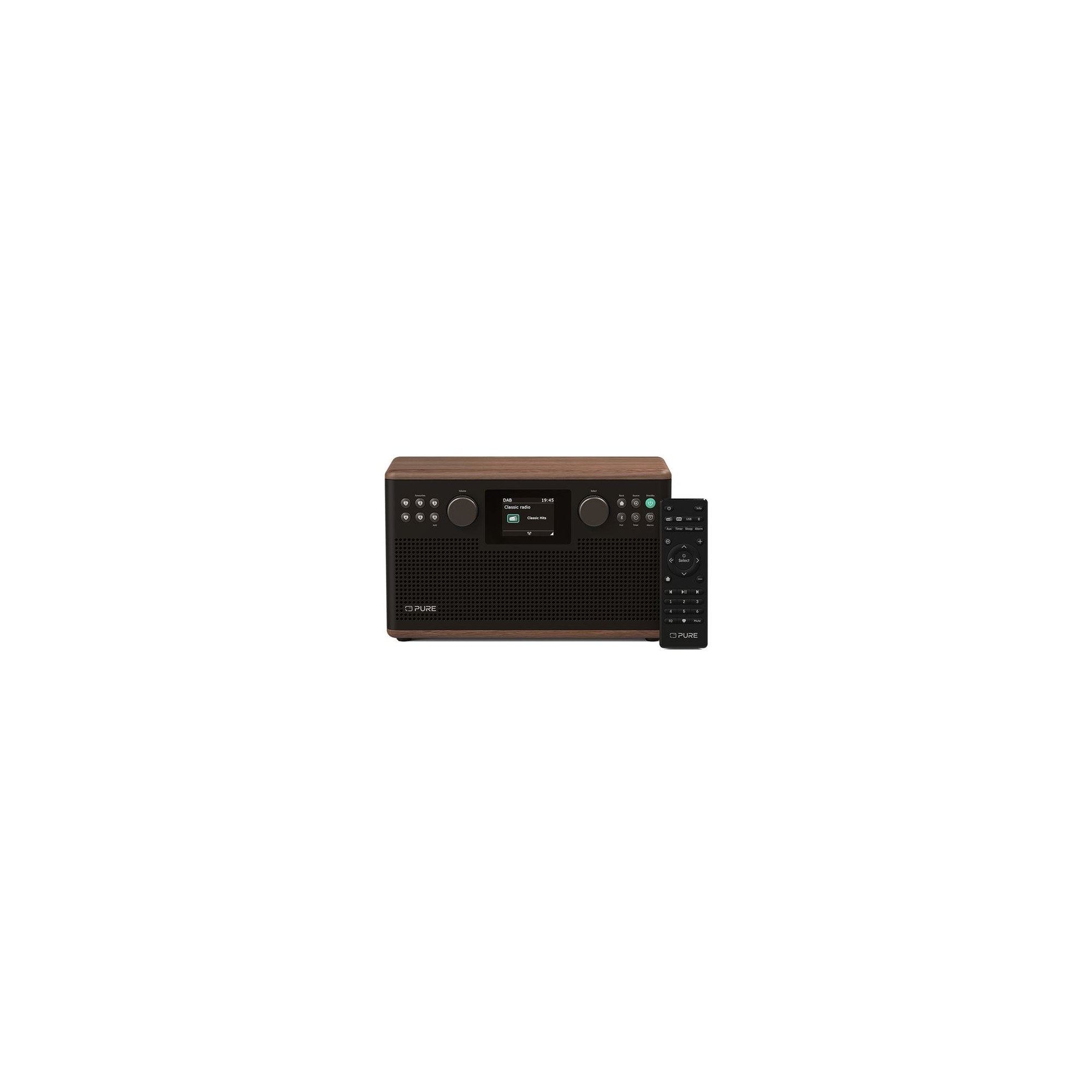 PURE CLASSIC H6 Mini Hχοσύστημα, Coffee Brown/Walnut