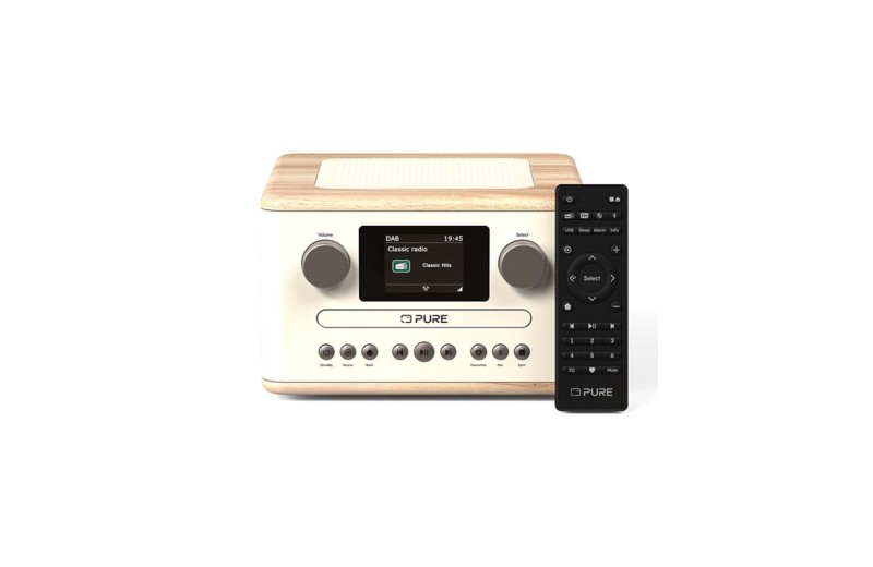 PURE CLASSIC C-D4 Mini Hχοσύστημα, Cotton White/Oak