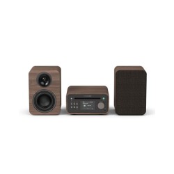 PURE Classic Stereo Mini Oλοκληρωμένο Hχοσύστημα με Bluetooth, Coffee Brown / Walnut
