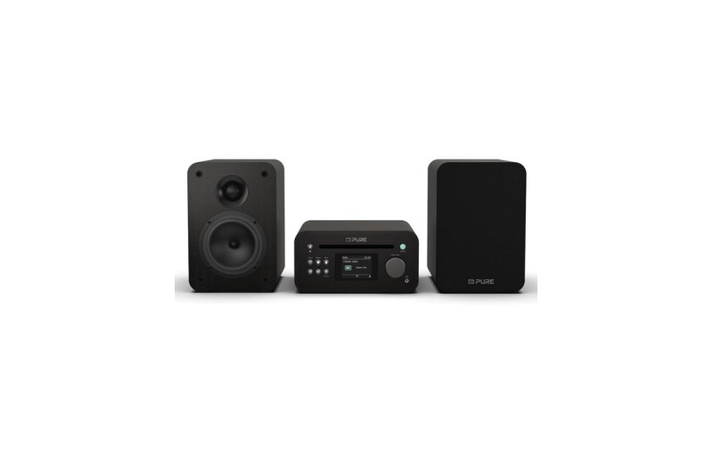 PURE Classic Stereo Mini Ολοκληρωμένο Ηχοσύστημα Bluetooth Μαύρο