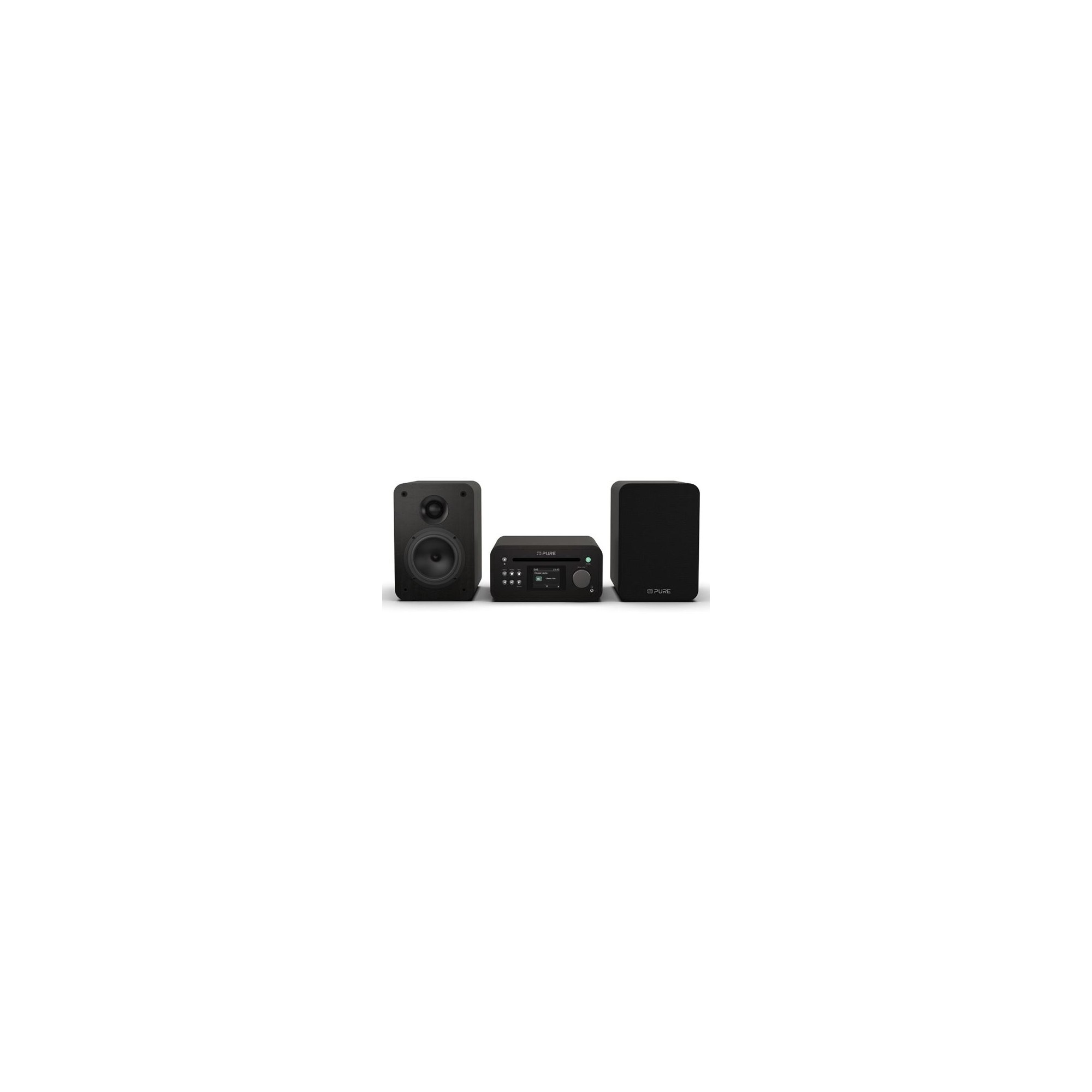 PURE Classic Stereo Mini Ολοκληρωμένο Ηχοσύστημα Bluetooth Μαύρο